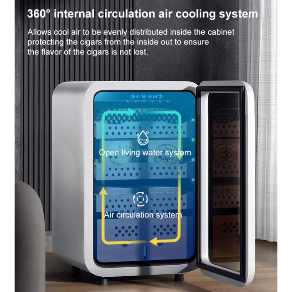 Nighthawk EmberGuard Smart Cigar Humidor Cabinet